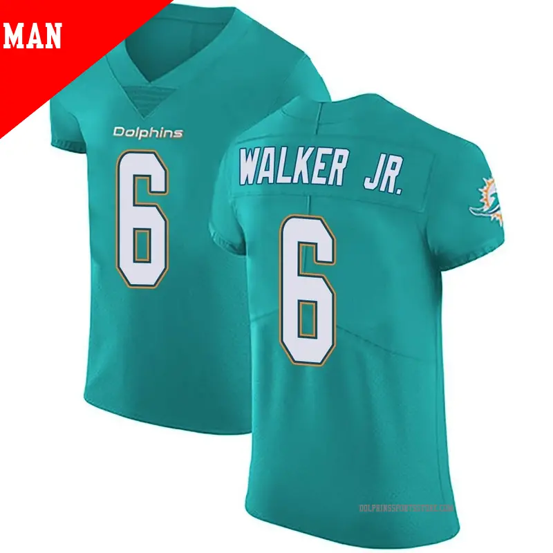 Men s 6 Anthony Walker Jr. Miami Dolphins Elite Green Aqua Team Color Vapor Untouchable Jersey