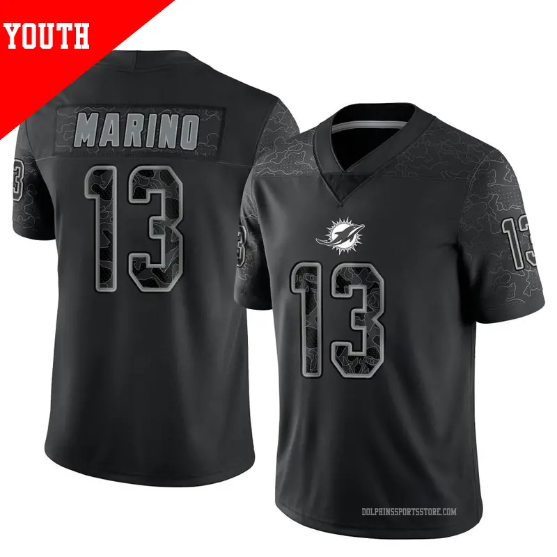 Youth ＃13 Dan Marino Miami Dolphins Limited Black